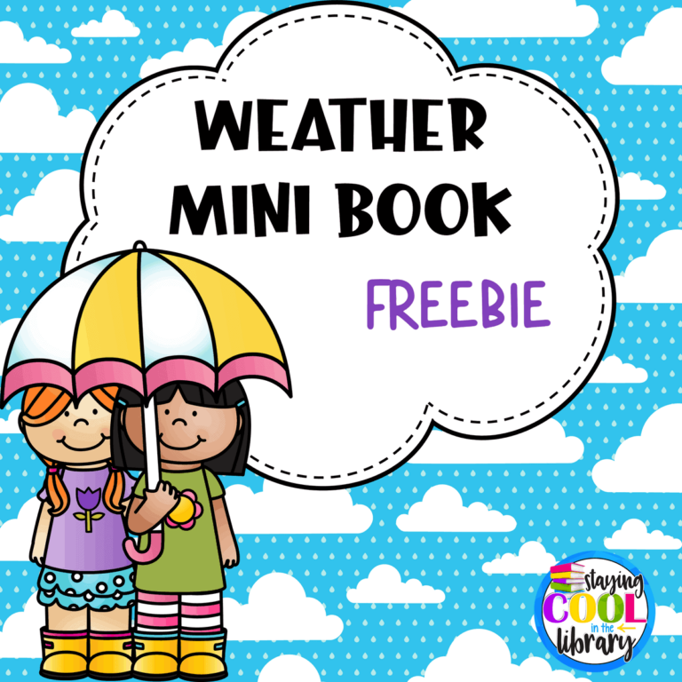 Weather Mini Book FREEBIE Staying Cool In The Library