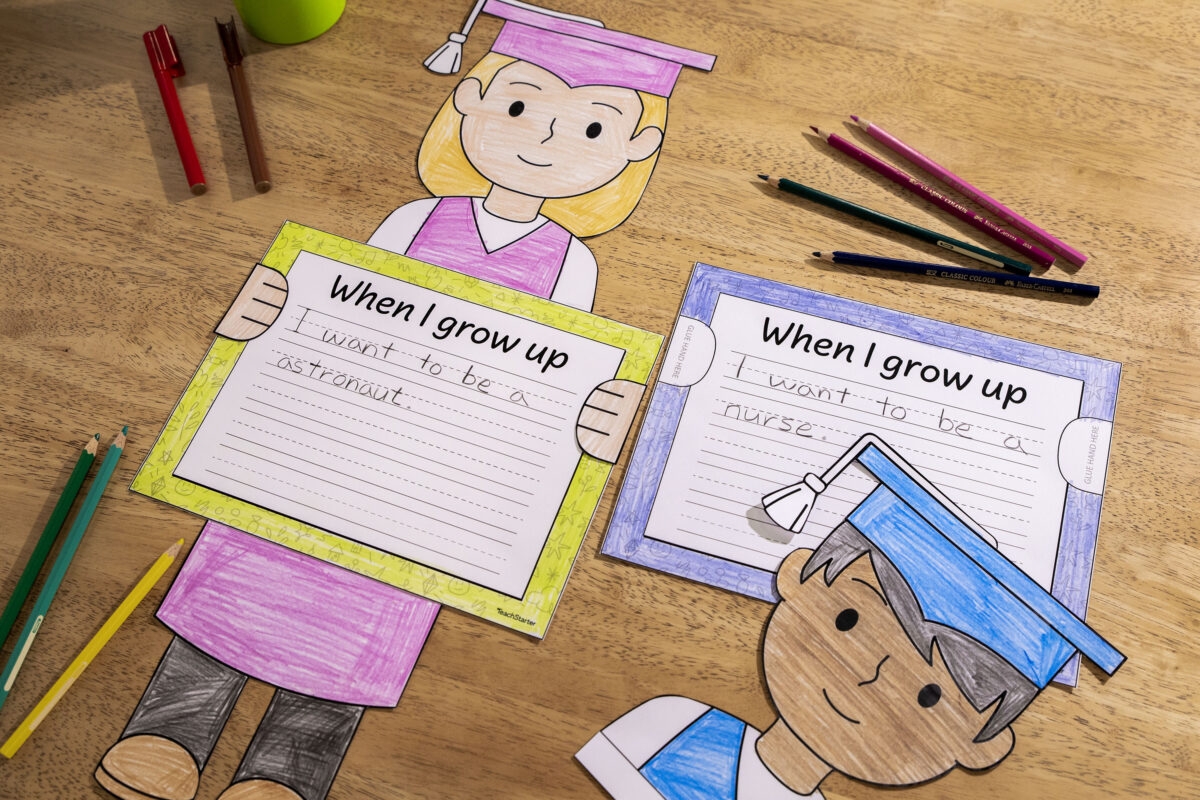 When I Grow Up Kindergarten Graduation Writing And Craft Activity Teach Starter