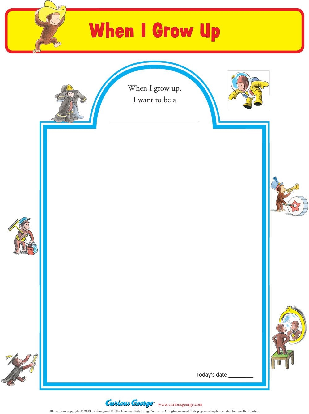 Preschool When I Grow Up Printable