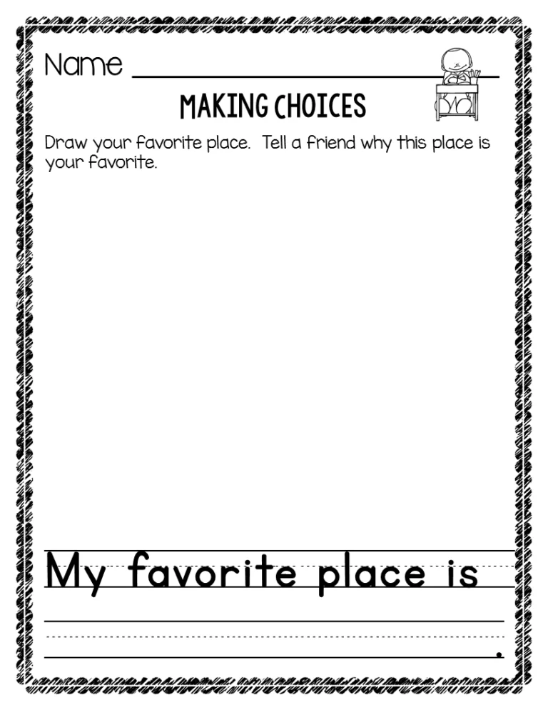 Writing Prompts For Preschool And Kindergarten Writing Templates